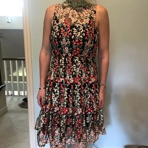 Anthropology Floral Dress